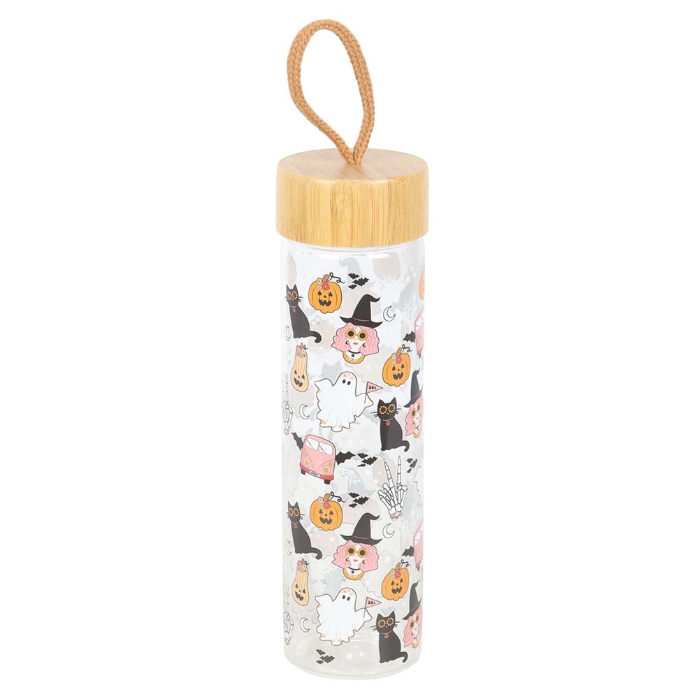 Something Different - Groovy Ghost Print Wasserflasche - Mehrfarben